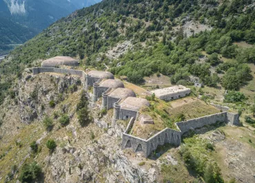 L'ensemble du fort vu d'en-haut