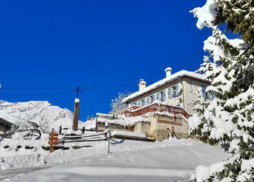 Le Gîte de Roya - "Ma Vieille école" en hiver