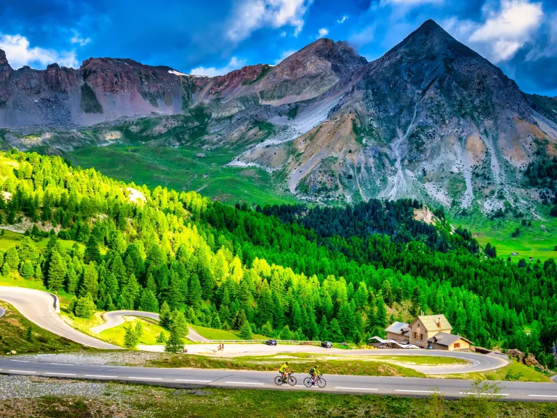 Die letzten Serpentinen des Col d'Izoard