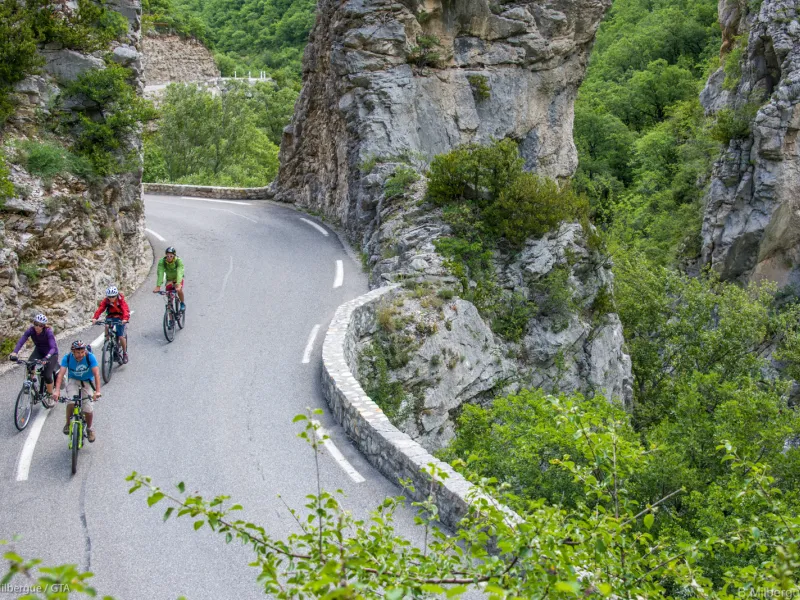 Mit dem Fahrrad durch die Gorges de la Méouge