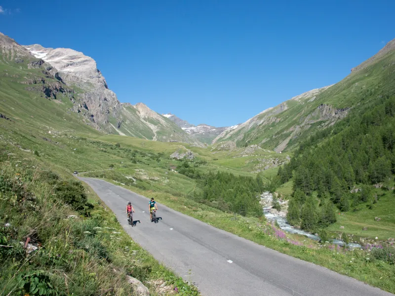 Am Fuße des Col de l'Iseran Küste Haute-Tarentaise