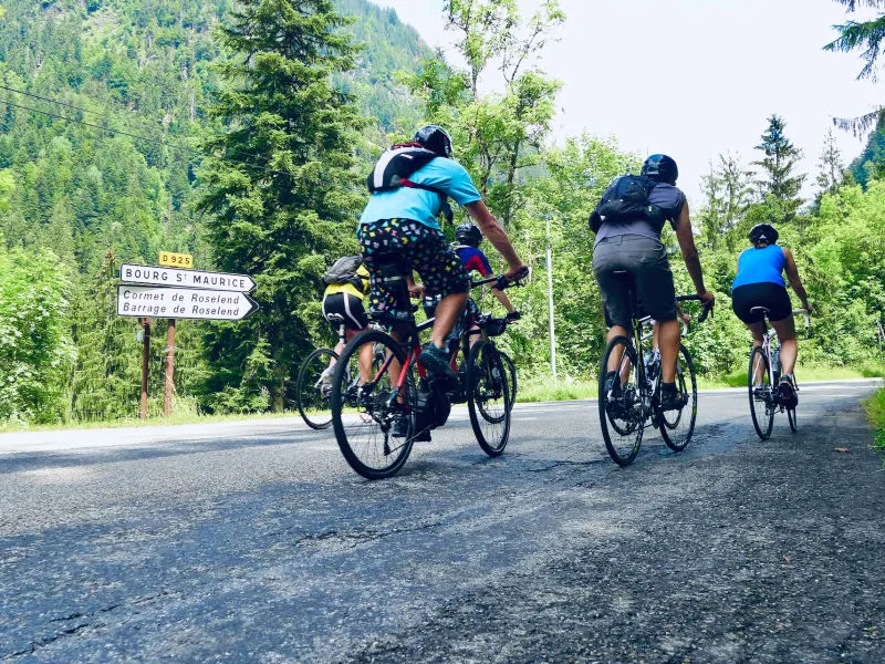 Abfahrt von Beaufort sur coron zum Cormet de Roselend