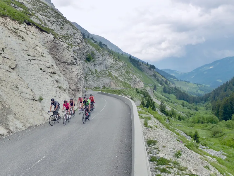 Letzte steile Rampe am Nordhang der Colombière
