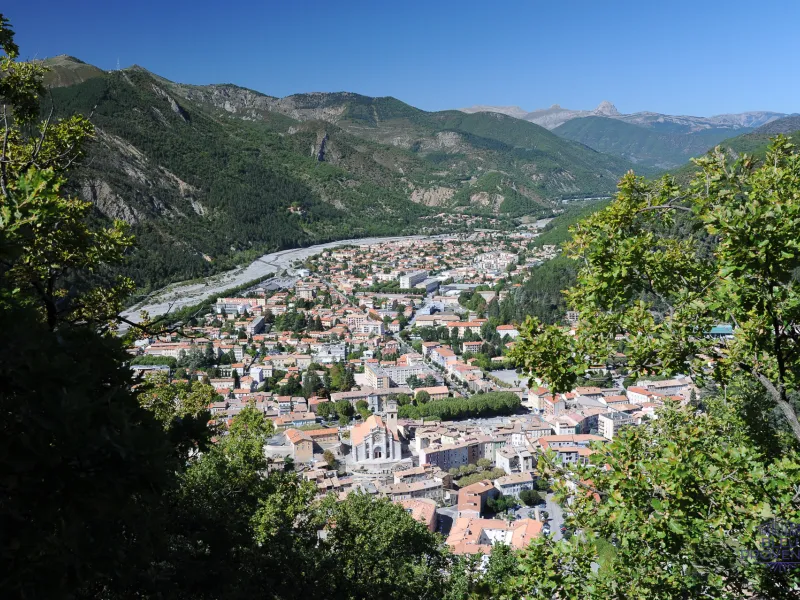 Blick auf Digne-les-Bains