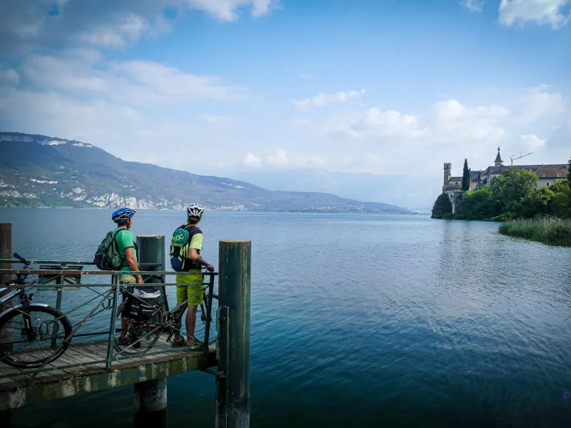 Lac du Bourget und Abtei von Hautecombe