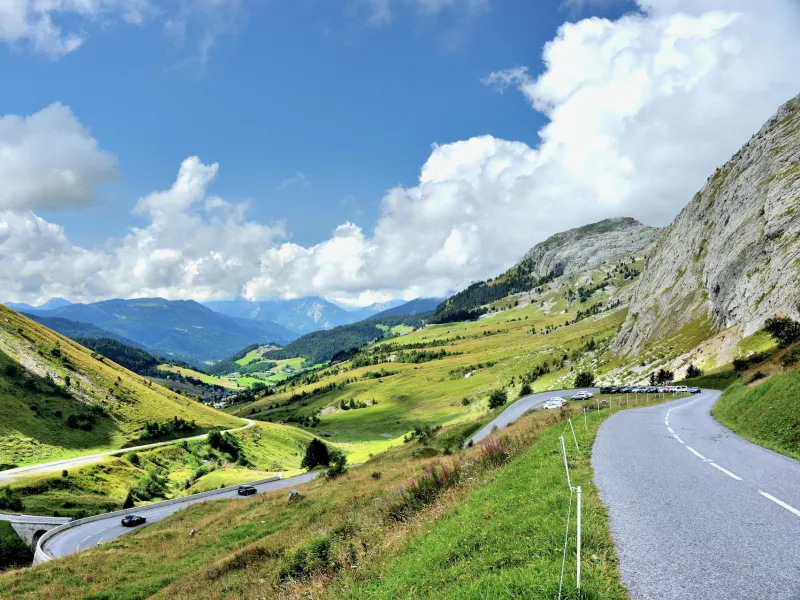 Abstieg nach Le Grand Bornand vom Col de la Colombière aus