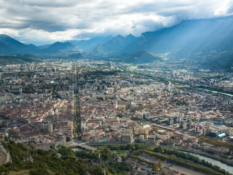 Ende des Tages in Grenoble