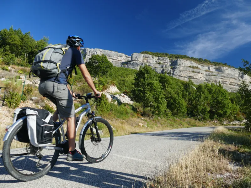Mit dem Fahrrad auf der Route der geschriebenen Steine