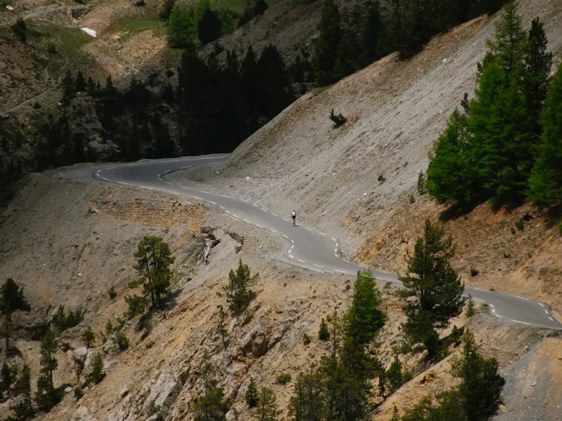 Die berühmte Casse Deserte auf der Südseite des Col d'Izoard