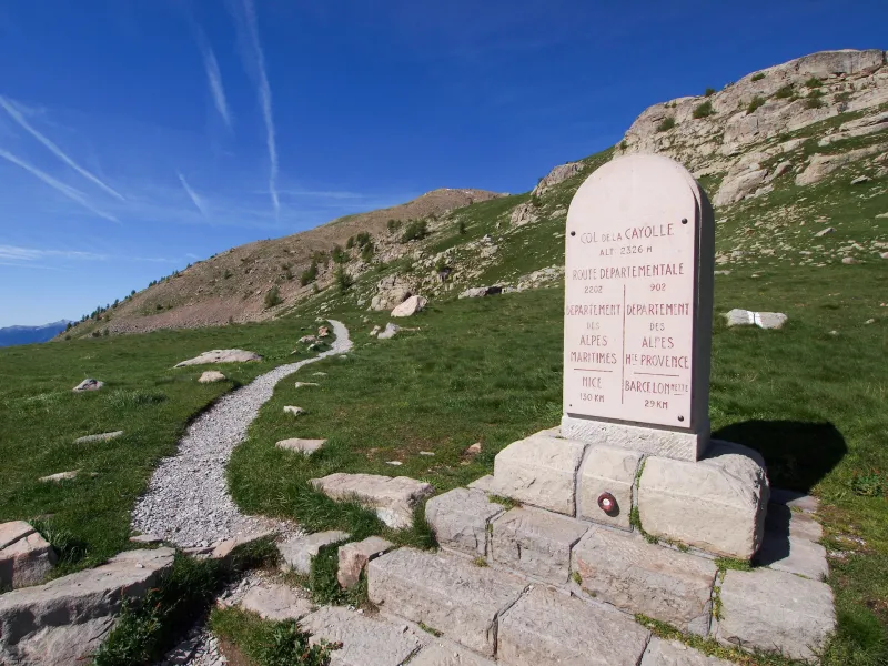 Der Col de la Cayolle, Ausgangspunkt für Wanderungen zum Nationalpark Mercantour