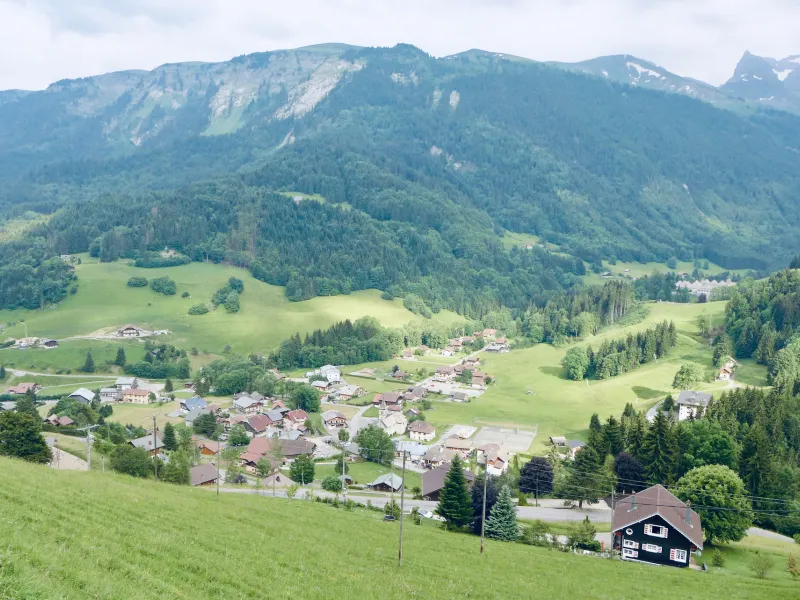 Le Reposoir am Nordhang des Col de la Colombière