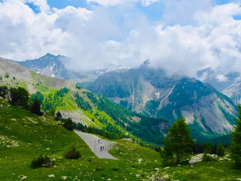 Das Val d'Entrants auf der Südseite des Col de la Cayolle