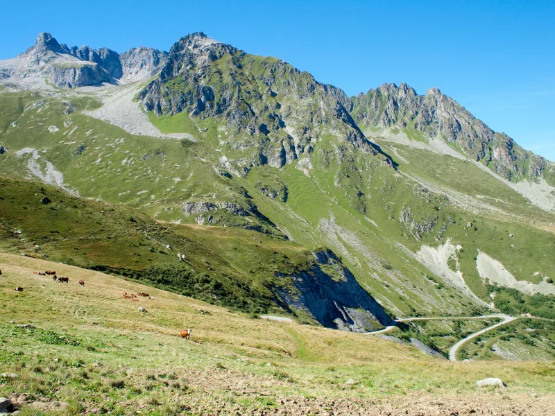 Der Südwesthang des Col de la Madeleine