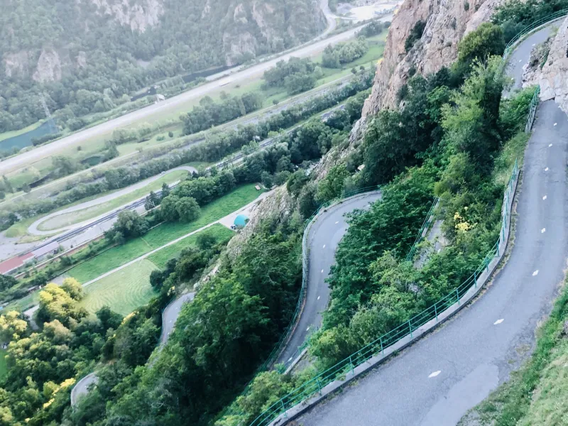 Die Lacets de Montvernier ein Muss, sowohl bergauf als auch bergab