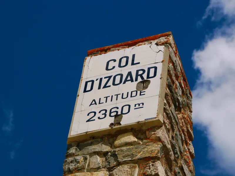 Denkmal auf dem Gipfel des Col d'Izoard