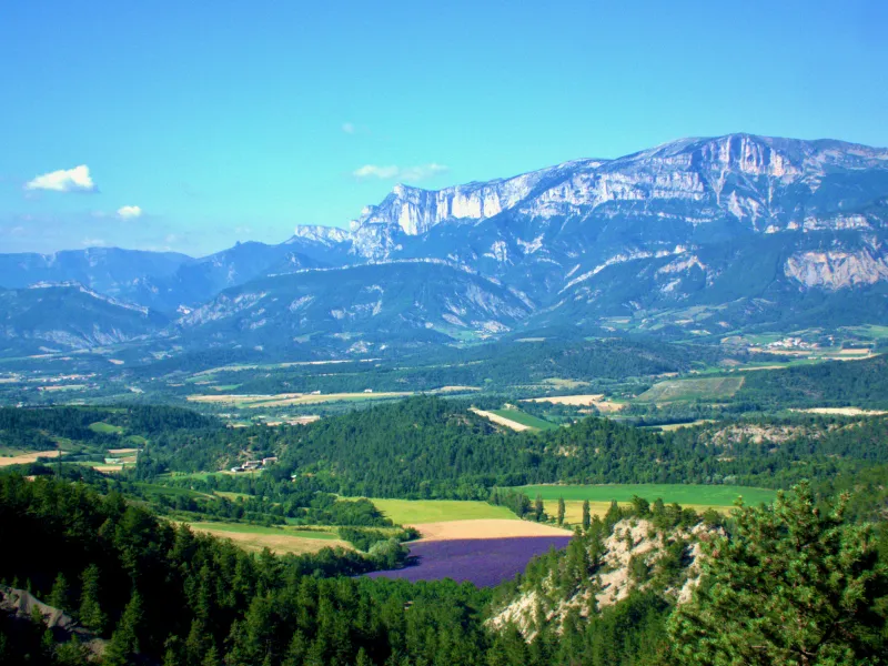 Panorama auf den Glandasse von Barnave aus