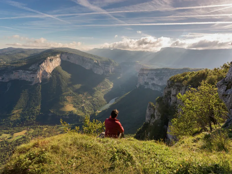 Panorama auf die Klippen des Vercors