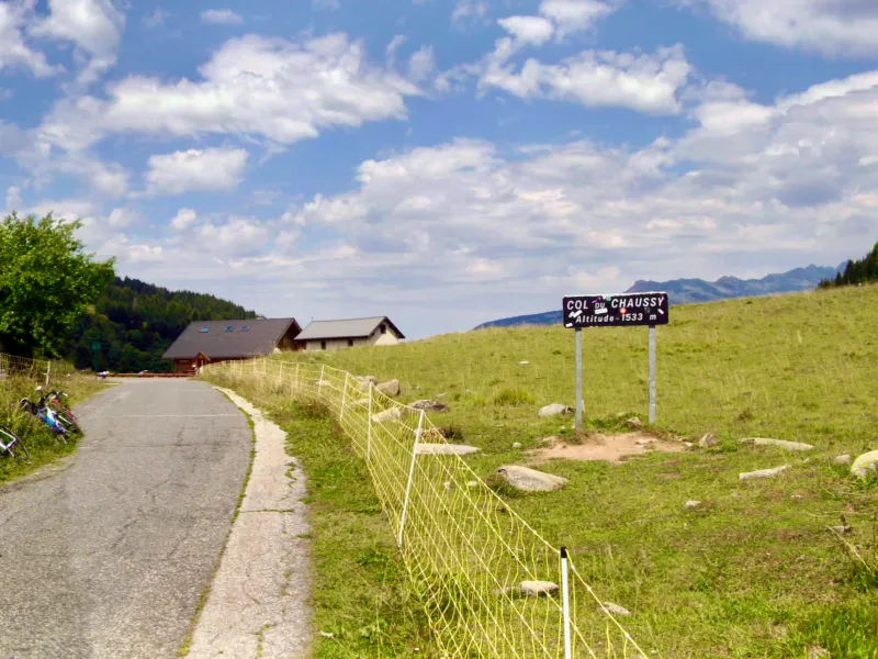 Überquerung des Col de Chaussy