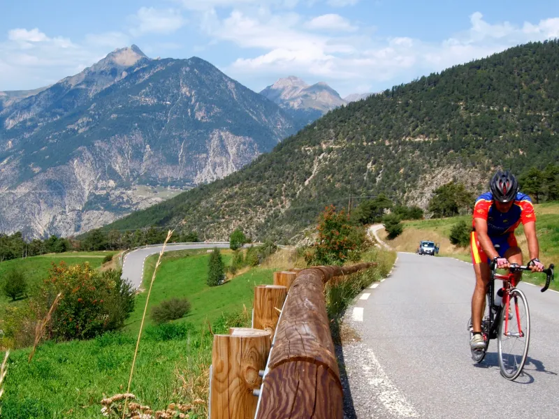 Erste Rampen des Col de Vars