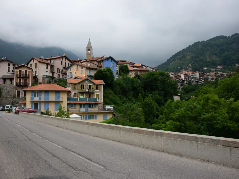 Ankunft in Saint-Martin-Vésubie