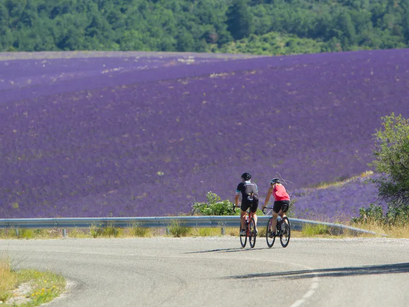Radfahrer in den Baronnies