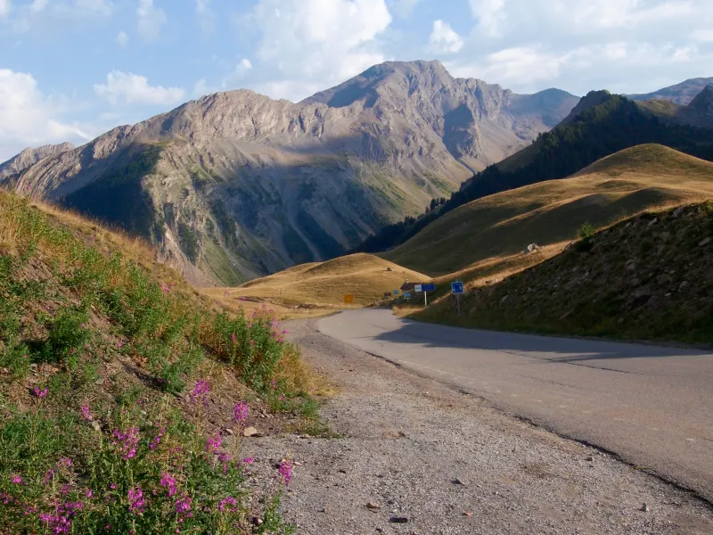 Südhang des Col de Vars Ubaye-Küste