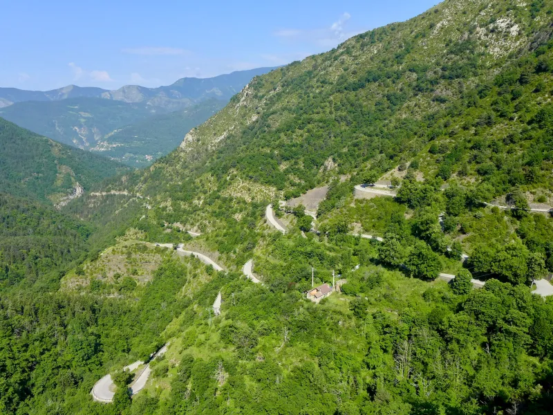 Nordhang des Col de Turini