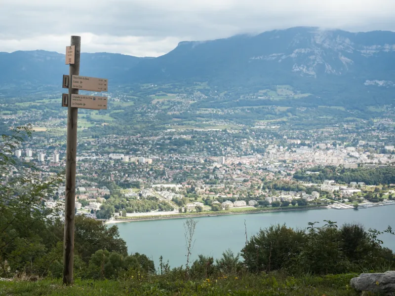 Blick auf Aix-les-Bains vom Katzenberg aus