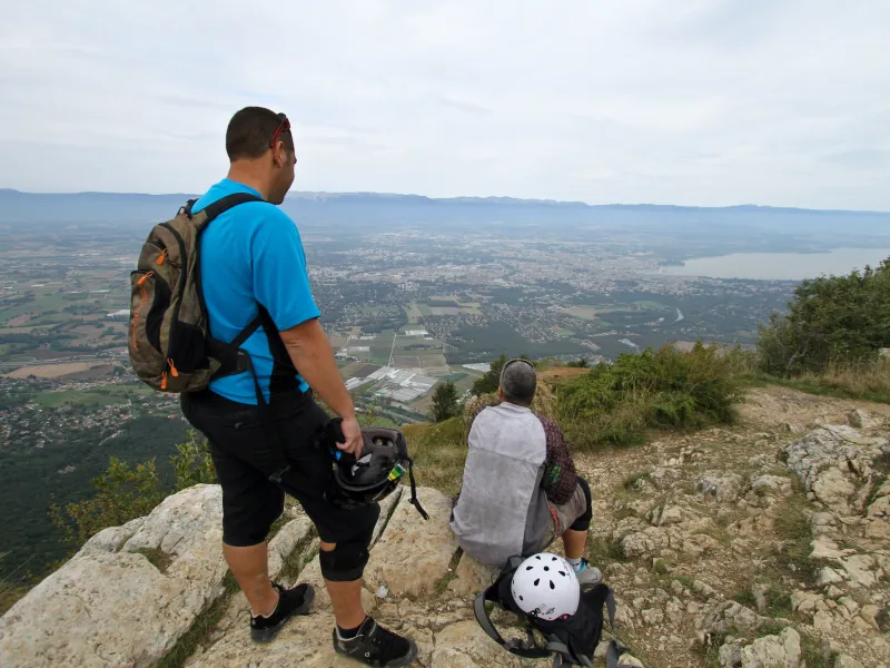 Panorama über Genf vom Mont Salève aus