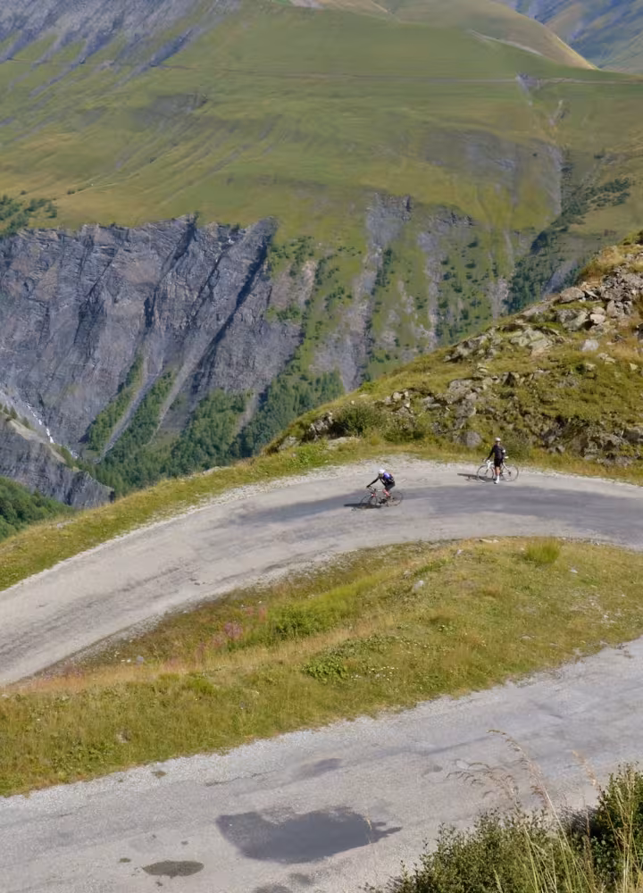 Im Col de Sarenne zwischen L'Alpe d'Huez und La Grave