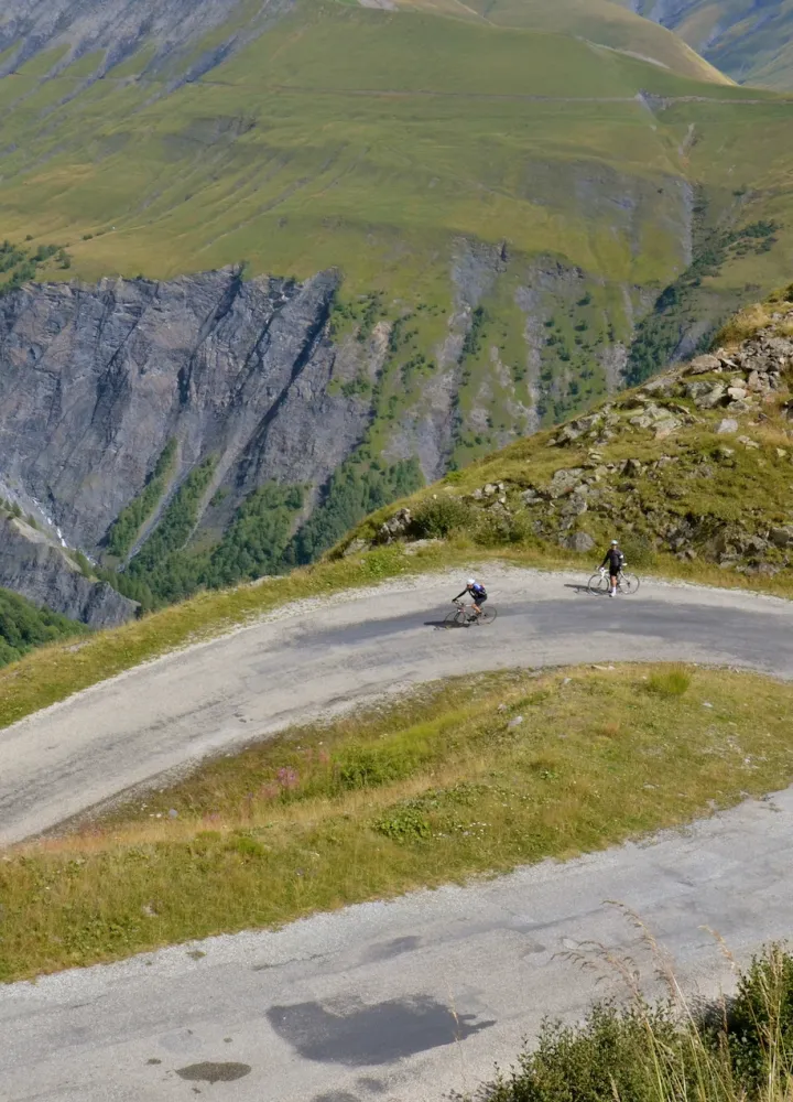 Im Col de Sarenne zwischen L'Alpe d'Huez und La Grave