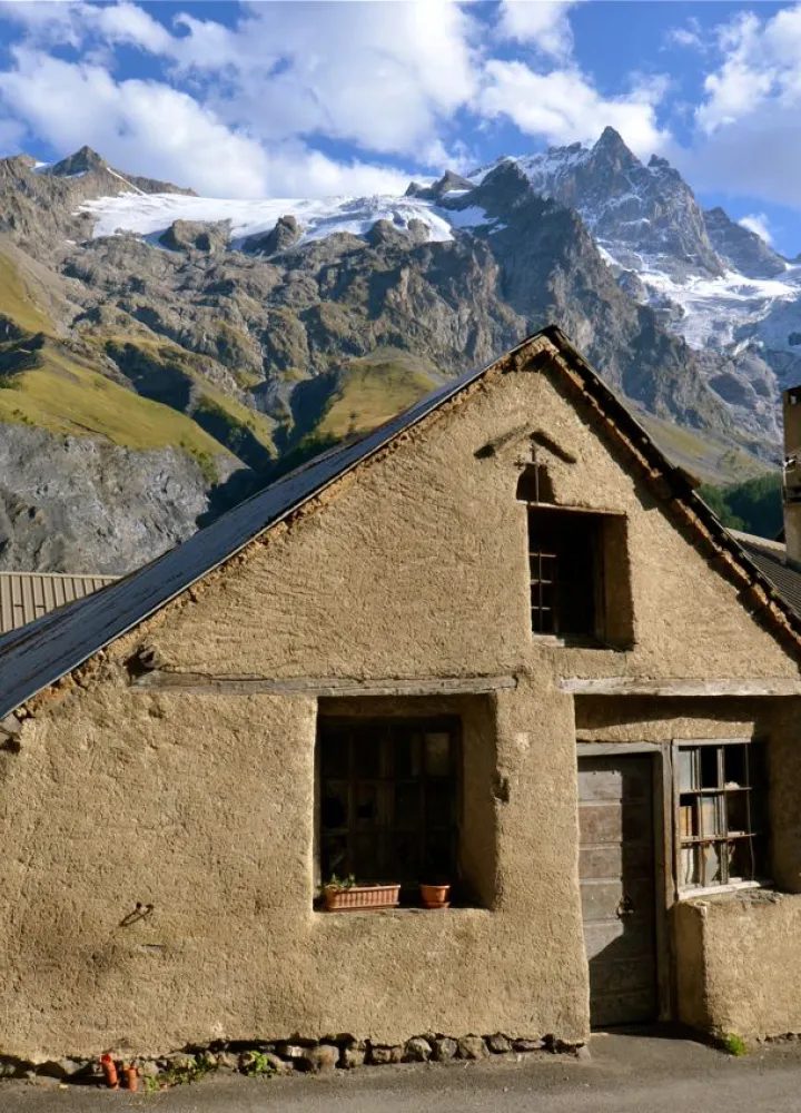 La Meije, von La Grave aus gesehen