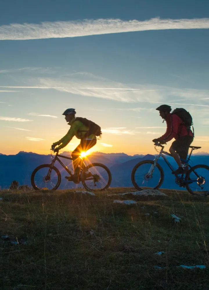 Die Chemins du Soleil mit dem Mountainbike