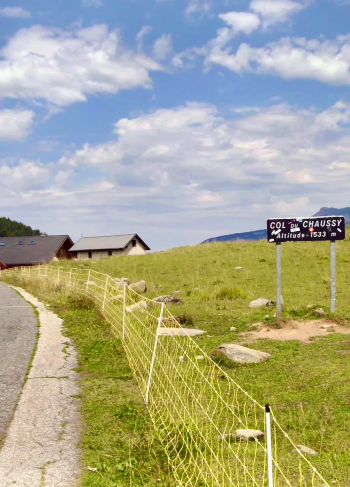 Überquerung des Col de Chaussy