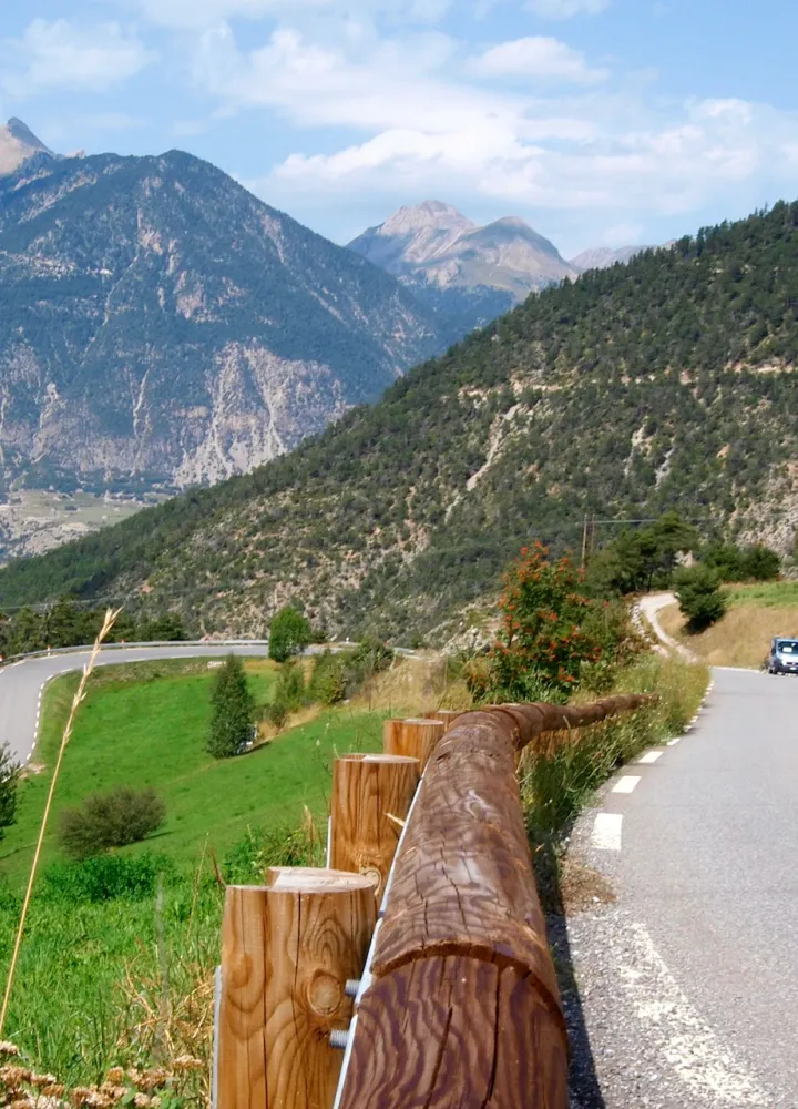 Erste Rampen des Col de Vars