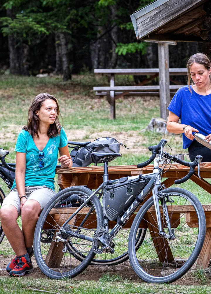 Übernachtung in einem Ferienhaus Empfang Fahrrad Route des Grandes Alpes