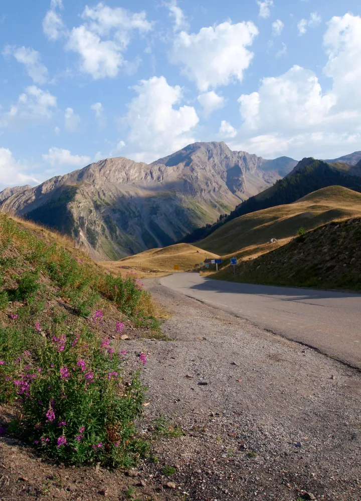 Südhang des Col de Vars Ubaye-Küste