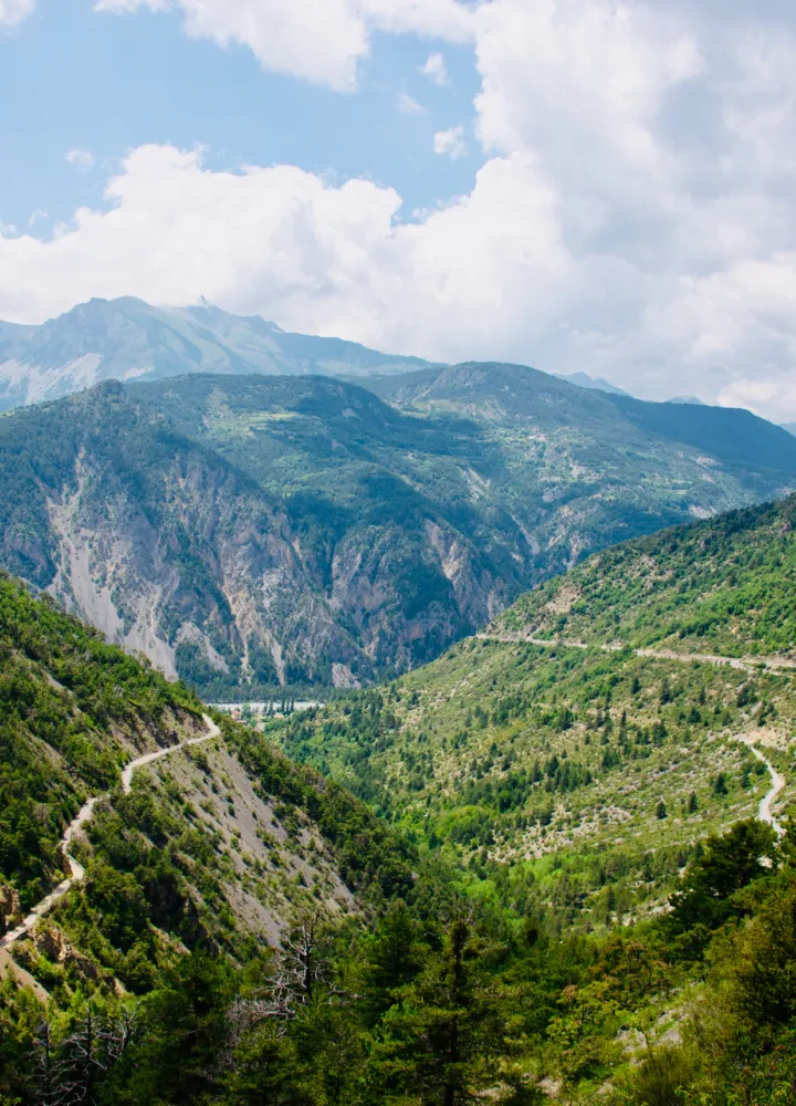 Aufstieg nach Valberg von Guillaumes aus