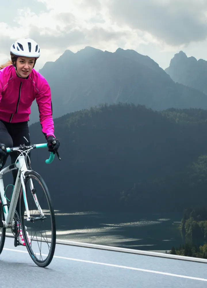 Alpenüberquerung mit dem Fahrrad im Regen