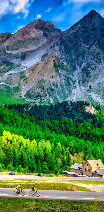 Die letzten Serpentinen des Col d'Izoard