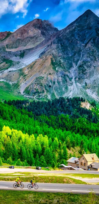 Die letzten Serpentinen des Col d'Izoard