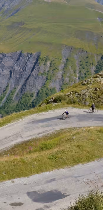Im Col de Sarenne zwischen L'Alpe d'Huez und La Grave