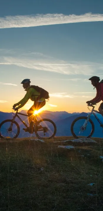 Die Chemins du Soleil mit dem Mountainbike