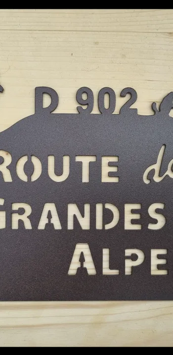 Plakette Route des Grandes Alpes Trophee des Cols