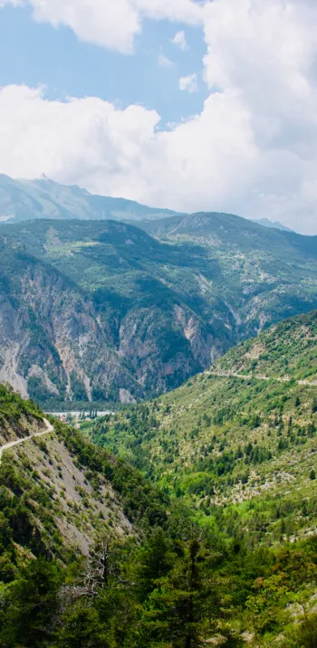 Aufstieg nach Valberg von Guillaumes aus