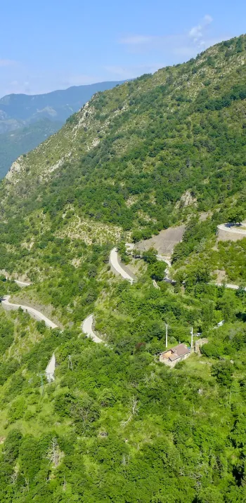 Nordhang des Col de Turini