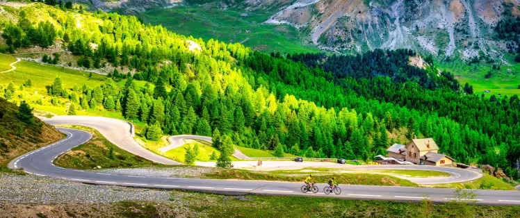 Die letzten Serpentinen des Col d'Izoard