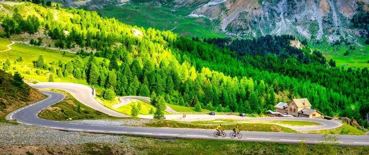 Die letzten Serpentinen des Col d'Izoard