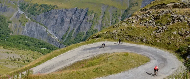 Im Col de Sarenne zwischen L'Alpe d'Huez und La Grave