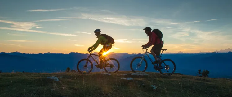 Die Chemins du Soleil mit dem Mountainbike